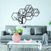 Cuadro Árbol Hexagonal – 6 piezas, 130 × 90 cm